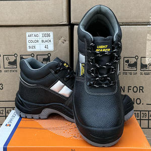LIGHT BEARER JJ036 Zapatos de Seguridad de Cuero para Hombre, Resistentes al Aceite, Antideslizantes, Resistentes al Calor, Antiestáticos, Botas Industriales para Minería y Construcción - Product Image 2