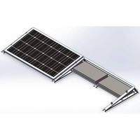 Supports de modules solaires pré-assemblés à installation rapide, système de montage de panneaux solaires en plein champ facile à installer, en zinc-aluminium-magnésium