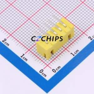 ZX-XH2.54-5PWZ-Y Wire-to-Board Pin Header Bent Lead Through Hole,P=2.5mm Connector 1x5P 2.5mm Right Angle Insert XH - Product Image 2