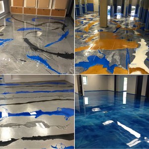 Revestimiento Epóxico Metálico para Pisos con Acabado Brillante 3D Efecto Mármol, Solución Decorativa Duradera para Hoteles, Oficinas y Espacios Comerciales - Product Image 6
