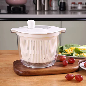 Essoreuse à salade flexible en plastique écologique <span class=keywords><strong>rose</strong></span> de la marque Boming pour fruits et légumes, outil de cuisine emballé dans une boîte - Product Image 1