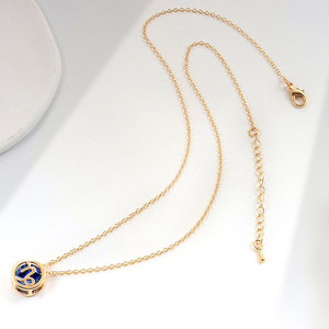 Collier double face 12 signes du zodiaque pour femmes Trendy 12 Birthday Stone Zircon Pendant Clavicule Chain Hollow Constellation - Product Image 4