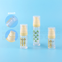Botol Semprot Plastik PET HOPECK Silinder Kosong untuk Toner Wajah, Lotion 30ml-150ml, Dicetak Sablon, Pompa Semprot, Krim Wajah, Minyak Esensial