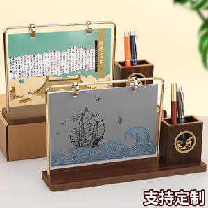 Calendario de Escritorio de Madera Personalizado 2026 con Logotipo, Impresión Digital, Papel de Arte, Set de Regalo Empresarial, Adorno Creativo para Escritorio - Product Image 4