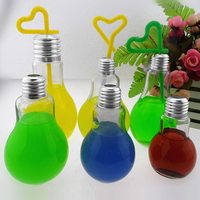 Bouteilles de boissons en plastique PET jetables de 300 ml, 400 ml et 500 ml pour le thé au lait, les jus, les sodas et le champagne