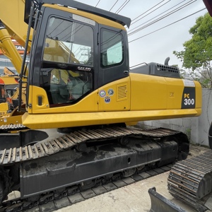 Excavatrice sur chenilles hydraulique KOMATSU PC300, machine de construction d'occasion, moteur 300 tonnes - Product Image 4
