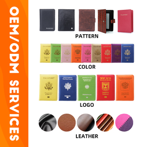 Portefeuille porte-cartes en cuir PU sur mesure pour passeport, format 4x3 pouces, vente en gros, États-Unis - Product Image 4