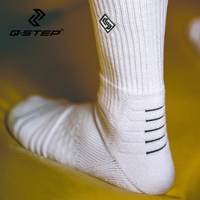 3 paires par paquet de chaussettes de basket-ball pour hommes mi-mollet semelle éponge antidérapante Professional Elite Sports Socks