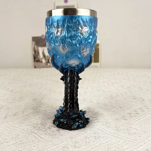 Gobelet de jeu de glace et de feu créatif <span class=keywords><strong>7</strong></span> OZ tasse en acier inoxydable en résine GTA30 Dragon Power avec motif de dragon de glace - Product Image 5