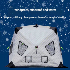 Automatische Winterzelte zum Angeln, Isoliertes Outdoor Sechseck-Faltzelt, Wärmehaltend, Kältebeständig und Winddicht für Camping - Product Image 3