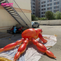Crabe ermite gonflable décoratif, animal marin gonflable pour la publicité, articles gonflables