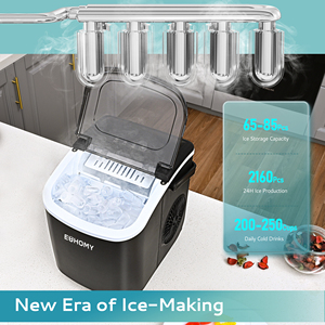 Máquina <span class=keywords><strong>para</strong></span> <span class=keywords><strong>Hacer</strong></span> <span class=keywords><strong>Hielo</strong></span> Portátil Euhomy, Mini Máquina <span class=keywords><strong>para</strong></span> <span class=keywords><strong>Hacer</strong></span> <span class=keywords><strong>Hielo</strong></span> Negra, Máquinas <span class=keywords><strong>para</strong></span> <span class=keywords><strong>Hacer</strong></span> <span class=keywords><strong>Hielo</strong></span> <span class=keywords><strong>de</strong></span> Encimera con Asa <span class=keywords><strong>para</strong></span> el Hogar/Cocina/Camping - Product Image 4