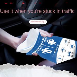 Bolsa de orina de polímero desechable Unisex, bolsa de orina de coche de emergencia portátil para viajes de larga distancia, atascos de tráfico, colección de orina Go - Product Image 4