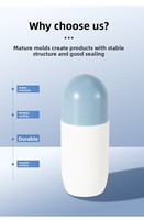 Nouvelle bouteille cosmétique à fond rond de 60 ml avec bille roulante pour emballage