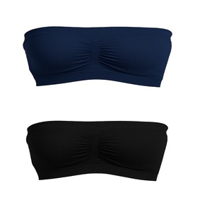 Ladies Non Padded Strapless Seamless Tube <b>Bra</b> Off Shoulder <b>Bandeau</b> Style Soft Stretch Comfortable Casual Inner wear <b>Bra</b> - Product Image 4