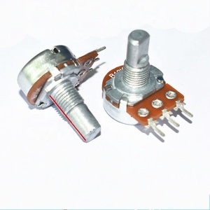 Mono <span class=keywords><strong>Potentiometer</strong></span> B10K B103 Chiều Dài Tay Cầm 15Mm Nguồn Cung Cấp Âm Thanh Khuếch Đại Âm Lượng Chiết Áp - Product Image 1