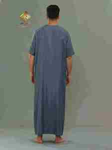 Robe de prière musulmane pour hommes du Moyen-Orient, mode arabe, plusieurs couleurs pour vous convenir - Product Image 1