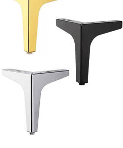 Contemporary Modern Design Metal Tripod-<b>Support</b> Feet Iron Steel Furniture Legs GQK GW2571802 T Shape Heavy Duty Easy - Product Image 6