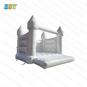 Moonwalk-castillo inflable para saltar, saltador de pvc blanco, casa de rebote para boda, venta al por mayor