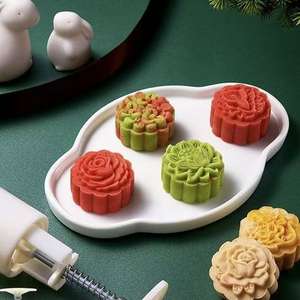 Molde <span class=keywords><strong>de</strong></span> plástico PP <span class=keywords><strong>de</strong></span> grado alimenticio para el hogar, apto para lavavajillas, para pastel <span class=keywords><strong>de</strong></span> luna prensado a mano, para el Festival <span class=keywords><strong>de</strong></span> Medio Otoño, para pastel <span class=keywords><strong>de</strong></span> frijol mungo con textura <span class=keywords><strong>de</strong></span> piel <span class=keywords><strong>de</strong></span> nieve - Product Image 5