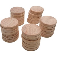 Jetons en bois naturels infinis et personnalisés, fait à la main, pour bricolage et artisanat