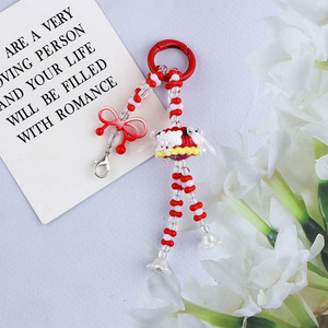 Nuevo llavero de resina con cuentas pintadas a mano de aceite pesado de dibujos animados, colgante para bolso de teléfono, cadena, accesorio versátil creativo - Product Image 4