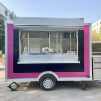 Nouvelle remorque alimentaire fermée, chariot à hot-dogs américain, camion de restauration, camion de vente au détail, remorque à glace, boutique de pizza, hôtel, café, crème glacée, maïs, etc.