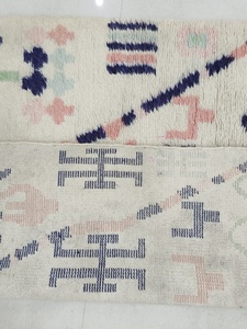 Elegant Traditional Moroccan Hand-Knotted Wool Custom Thickness Rectangle Shape <b>Carpets</b> Area Rugs Sets for Decorative Purposes - Product Image 3