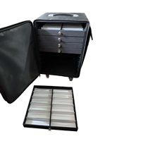 Valise de présentation de lunettes à chariot; Armoire de rangement pour lunettes de soleil EVA; Rangement pour présentoirs à lunettes