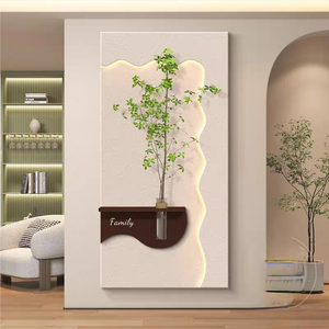 Peinture décorative hydroponique style crème sable pour plantes vertes, idéale pour l'entrée, le <span class=keywords><strong>couloir</strong></span> ou le hall d'accueil - Product Image 4