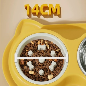 Comedero Doble para Perros y Gatos, Antiderrames, Antideslizante, Ecológico, Dispensador de Agua y Almacenamiento de Alimentos - Product Image 3