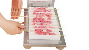 Brochettes à shashlik manuelles de haute qualité pour usage commercial et domestique, pour la viande de boeuf, de mouton, les fruits et légumes durs, etc. - Product Image 2