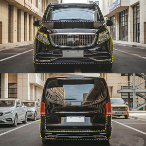 Kit Carrozzeria per <span class=keywords><strong>Mercedes</strong></span> <span class=keywords><strong>Vito</strong></span> <span class=keywords><strong>Classe</strong></span> <span class=keywords><strong>V</strong></span> W447 Facelift, Aggiornamento Stile Maybach, Kit Conversione Paraurti Anteriore e Posteriore con Griglia - Product Image 3