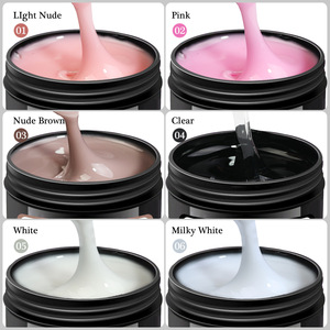 Gel de construction solide de haute qualité 150 ml, bouteille de gel à ongles à marque privée, extension rapide, non toxique, longue durée, semi-permanent, durcissement LED - Product Image 3