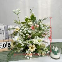 Boule de fleurs d'hortensia et de rose style Monet, édition limitée DKB, best-seller, pour décoration de demande en mariage et anniversaire d'hôtel