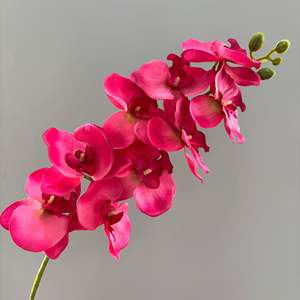 9 tiges <span class=keywords><strong>d</strong></span>'orchidées en soie, arrangement de mariage, fleur artificielle en tissu, phalaenopsis - Product Image 3