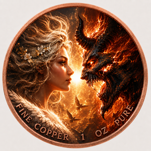 Moneda de Cobre de 1oz de la Novia Zombi de Halloween, Moneda Coleccionable de Arte Gótico de Terror, Regalo para Fanáticos del Terror y Entusiastas del Cosplay - Product Image 1