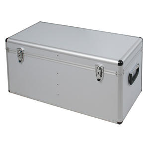 Alurahmen-Caja de transporte, Inhalt 100 litros, LxBxH 730x380x360 Mm, Abschließbar, Farbe Silber - Product Image 1