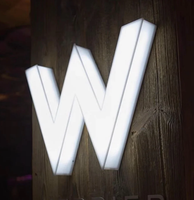Lettres en acier inoxydable de haute qualité, boîte à lumière LED en acrylique, étanche, personnalisable, publicité extérieure pour entreprises, enseigne de devanture de magasin