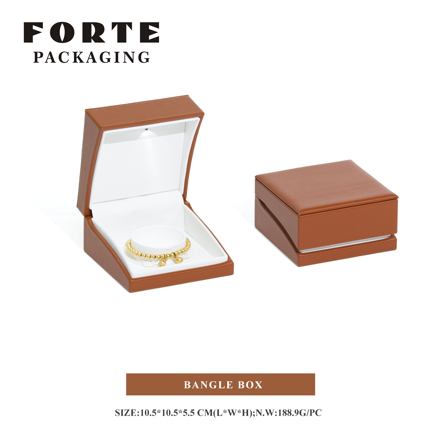 Caja para Brazalete Rojo Ladrillo
