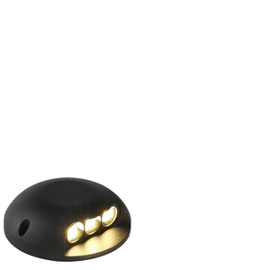 Lumière de chemin extérieure mini <span class=keywords><strong>spot</strong></span> en aluminium moulé sous pression, authentique, ronde, blanc chaud, IP65, avec <span class=keywords><strong>LED</strong></span> intégrées pour aménagement paysager - Product Image 1