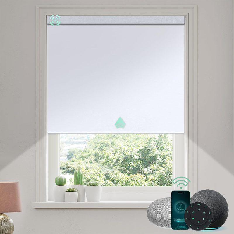 Smart Motorized Blackout Shades with Remote