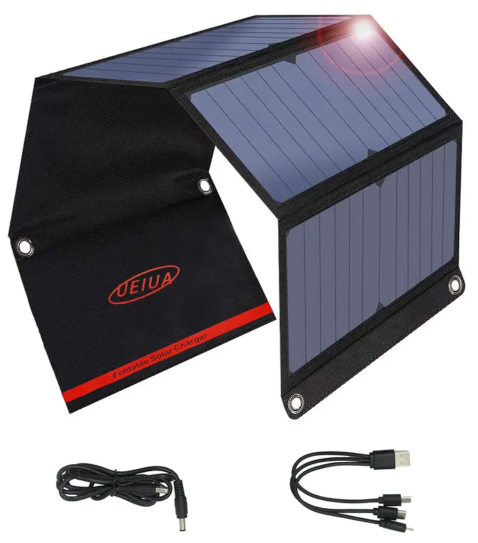20W Portable Folding Solar Charger Bag Power Supply Solar Panel Outdoors Picnic Hiking Travel Dual USB DC Ports Supplies