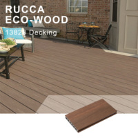 Planches de terrasse en WPC résistantes aux UV et aux intempéries 138*23mm pour usage extérieur, terrasse/composite de bois pour extérieur, Chine ASA DECKING