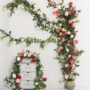 Guirlandes de roses artificielles Baoshi en soie pour paniers suspendus, décorations d'arche, utilisation intérieure et extérieure - Product Image 2