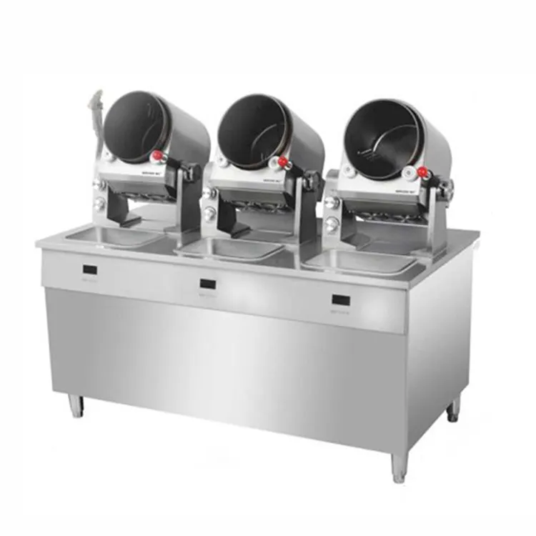 Industrial Cooking Wok Machine Robot/Commercial Restaurant Automatic Cooking Pot Stir Fry Machine/Fried Electric Gas