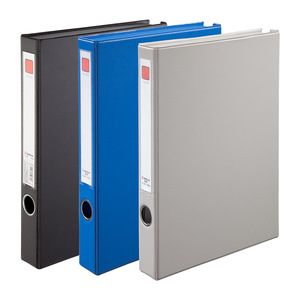 Comix A1296 Office Magnetic Snap PVC File <b>Box</b> A4 Size 35mm Gray Blue - Product Image 2