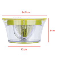 Cadeaux pour la fête des mères Presse-agrumes manuel multi-usages Lames en acier inoxydable Contenant antiadhésif Outil de cuisine compact Facile à utiliser