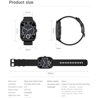 Nuevo Reloj Inteligente Z172 con Pantalla Cuadrada Curva, Resistente al Agua 1ATM, Monitor de Actividad Física y Salud, con Función de Llamadas