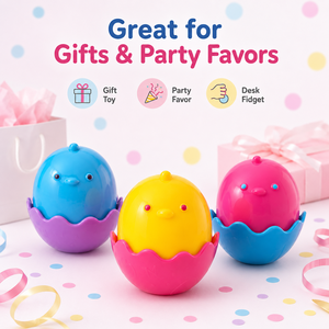 Wholesale Cute Chick <b>Egg</b> Shell Squeeze <b>Toy</b> Soft Stress Relief Fidget <b>Toy</b> for Kids Party Favor Gift - Product Image 5